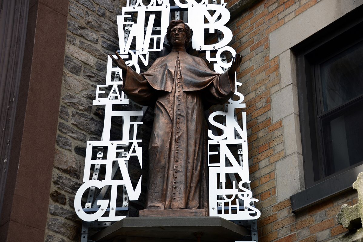 10-3 The Mandorla of Felix Varela Who Founded The Parish in 1827.At Church of the Transfiguration At 25 Mott St In Chinatown New York City